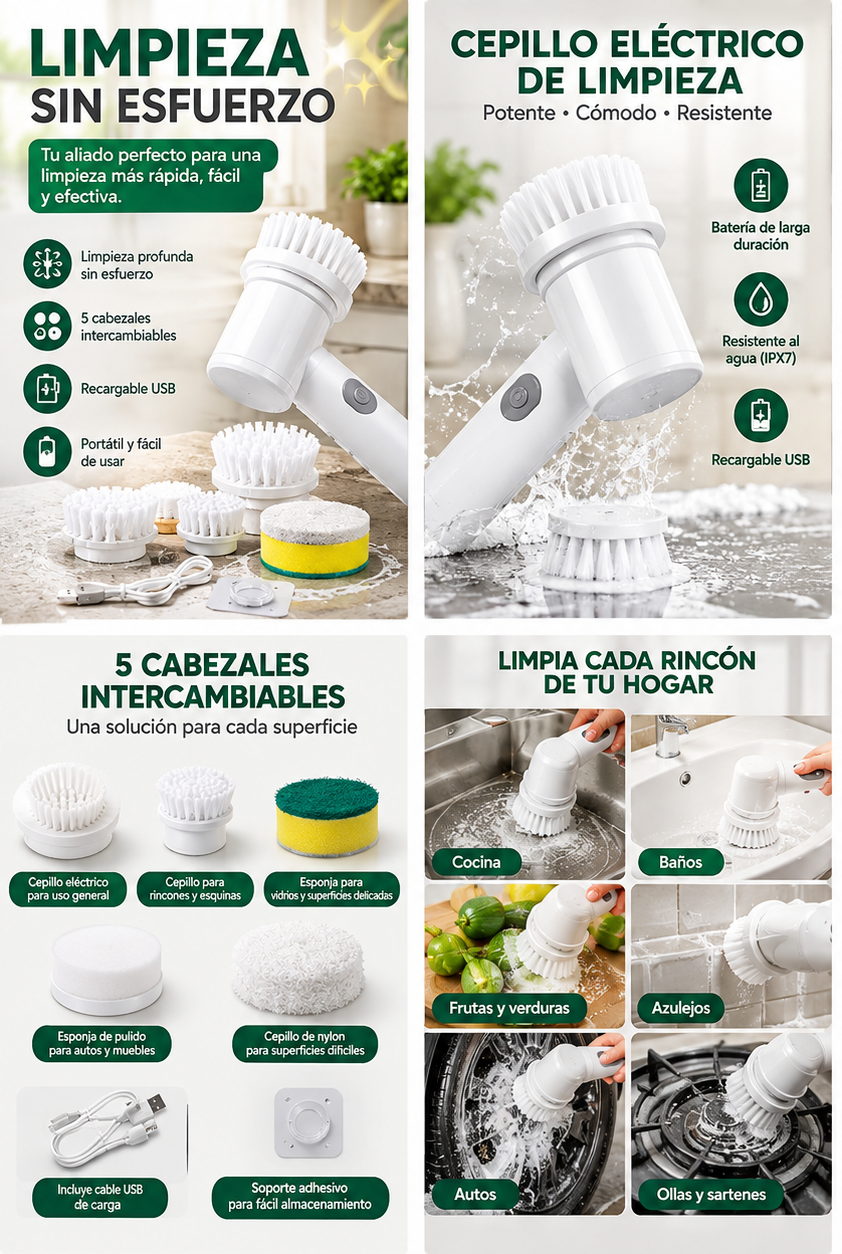 Cepillo eléctrico + picador eléctrico