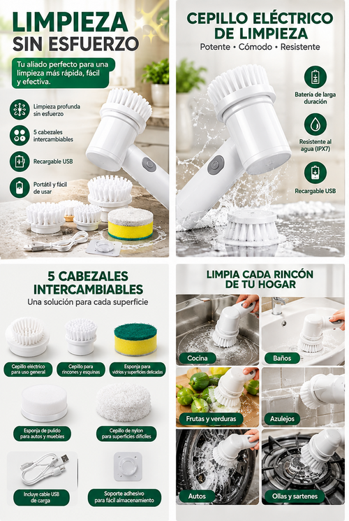 Cepillo eléctrico + picador eléctrico