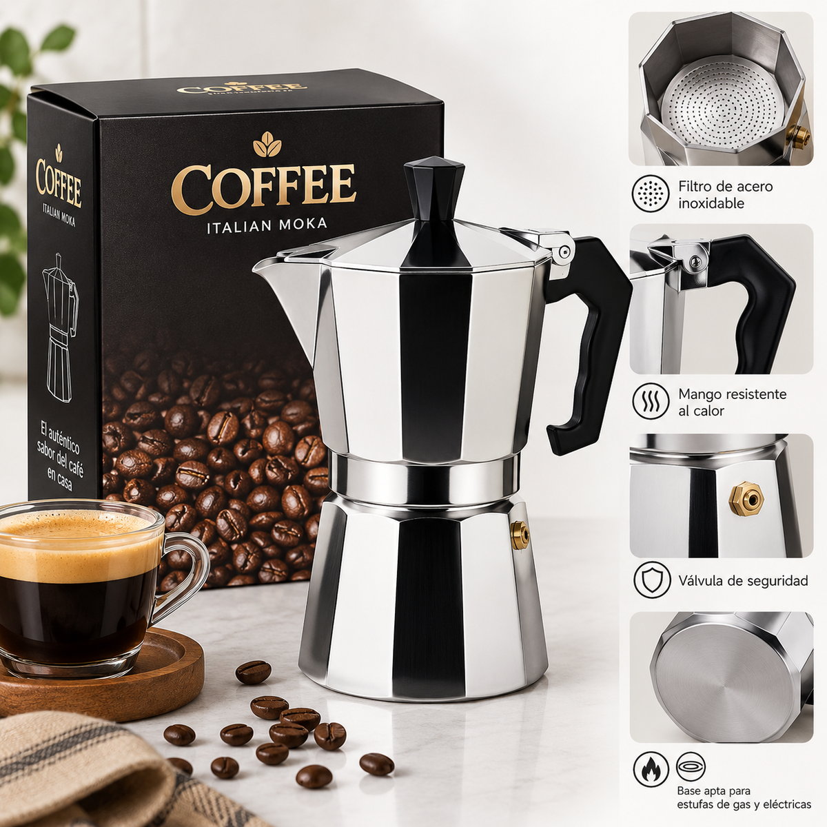 Cafetera Italiana Moka